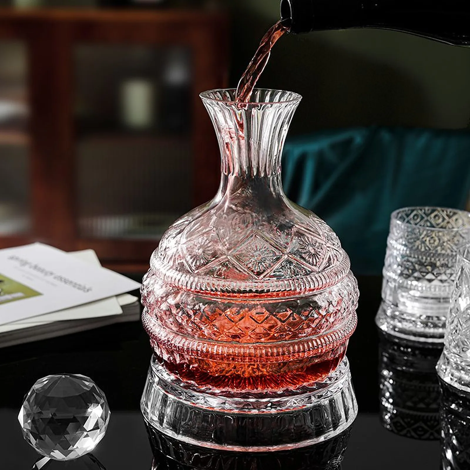 Decanter & Bar Sets — Star-Cut Decanter Sets