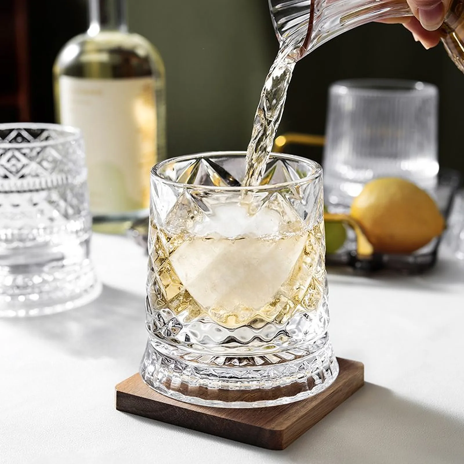 Decanter & Bar Sets — Star-Cut Decanter Sets