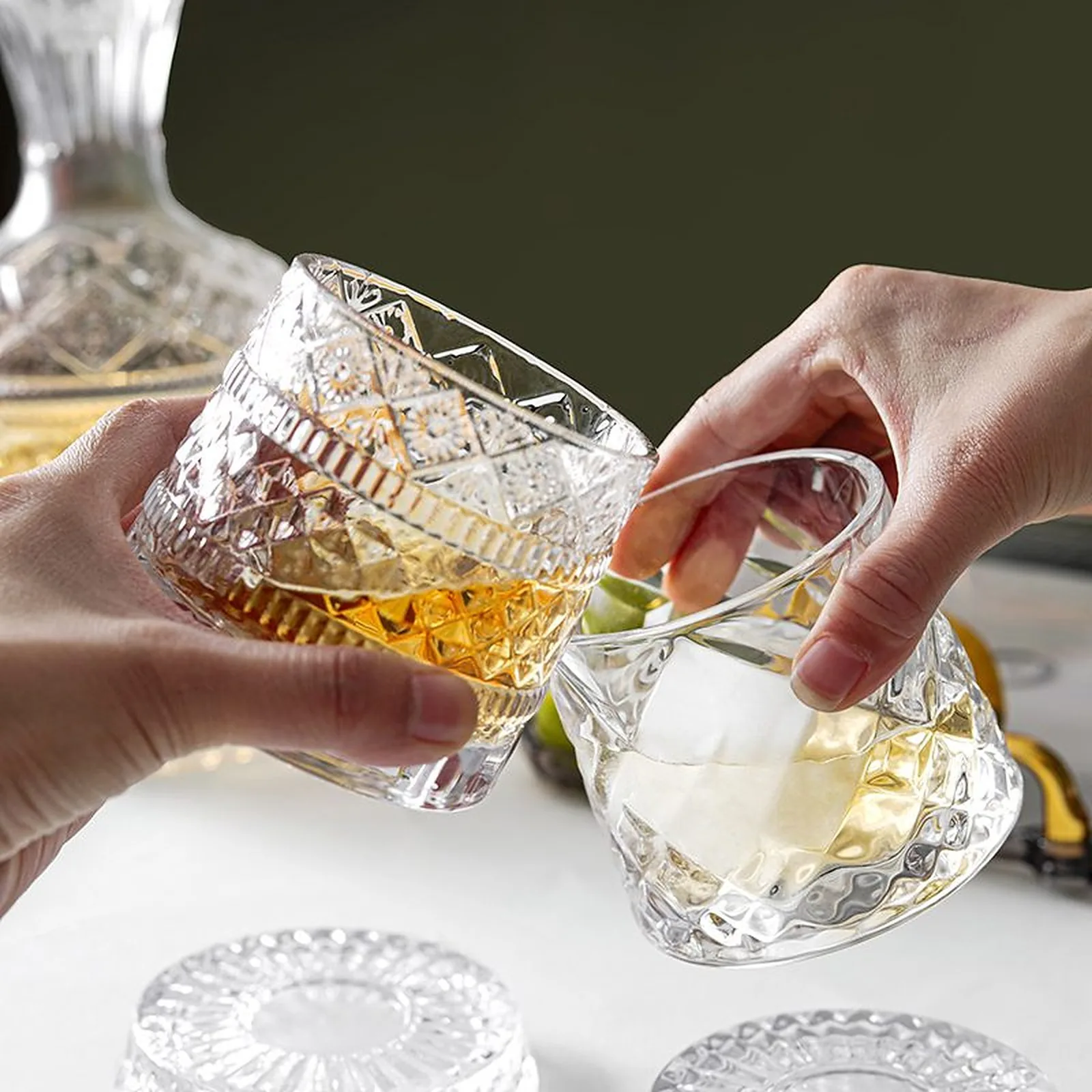 Decanter & Bar Sets — Star-Cut Decanter Sets