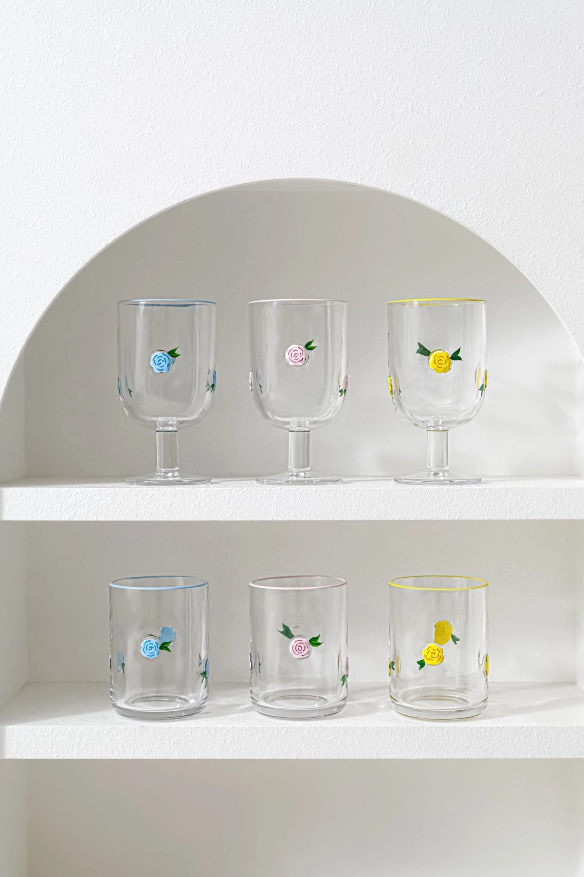 Hand-Painted Fruit Glassware — 手绘水果杯