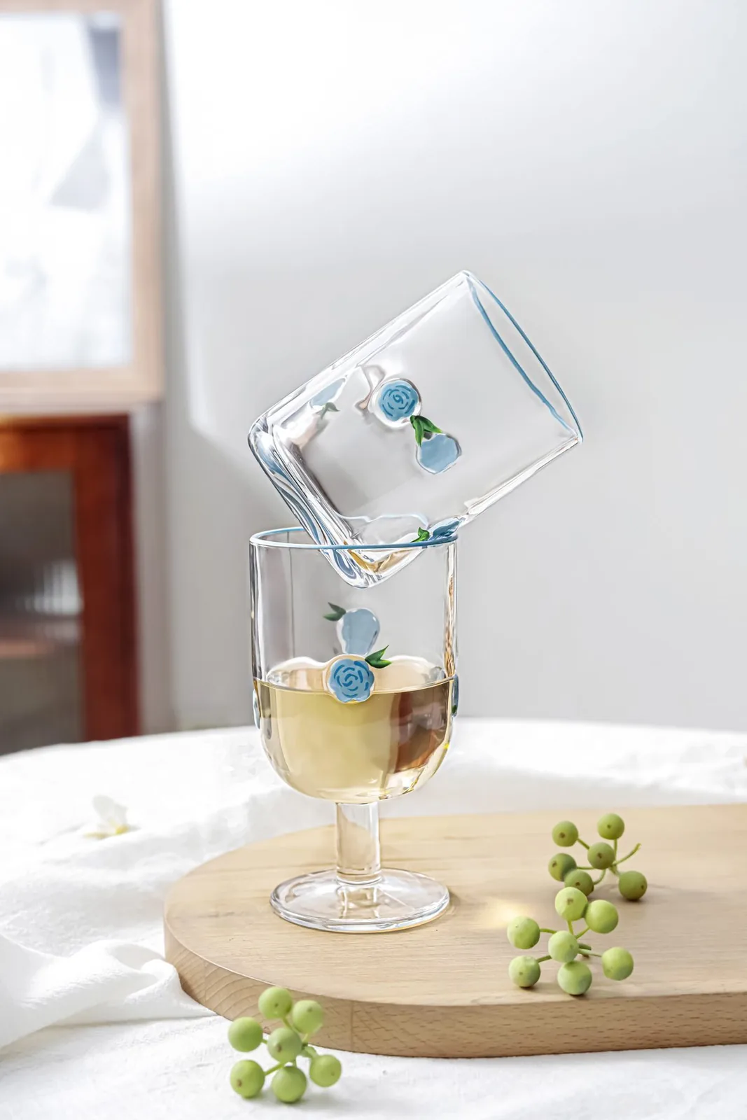 Hand-Painted Fruit Glassware — Hand-Painted Fruit Glassware