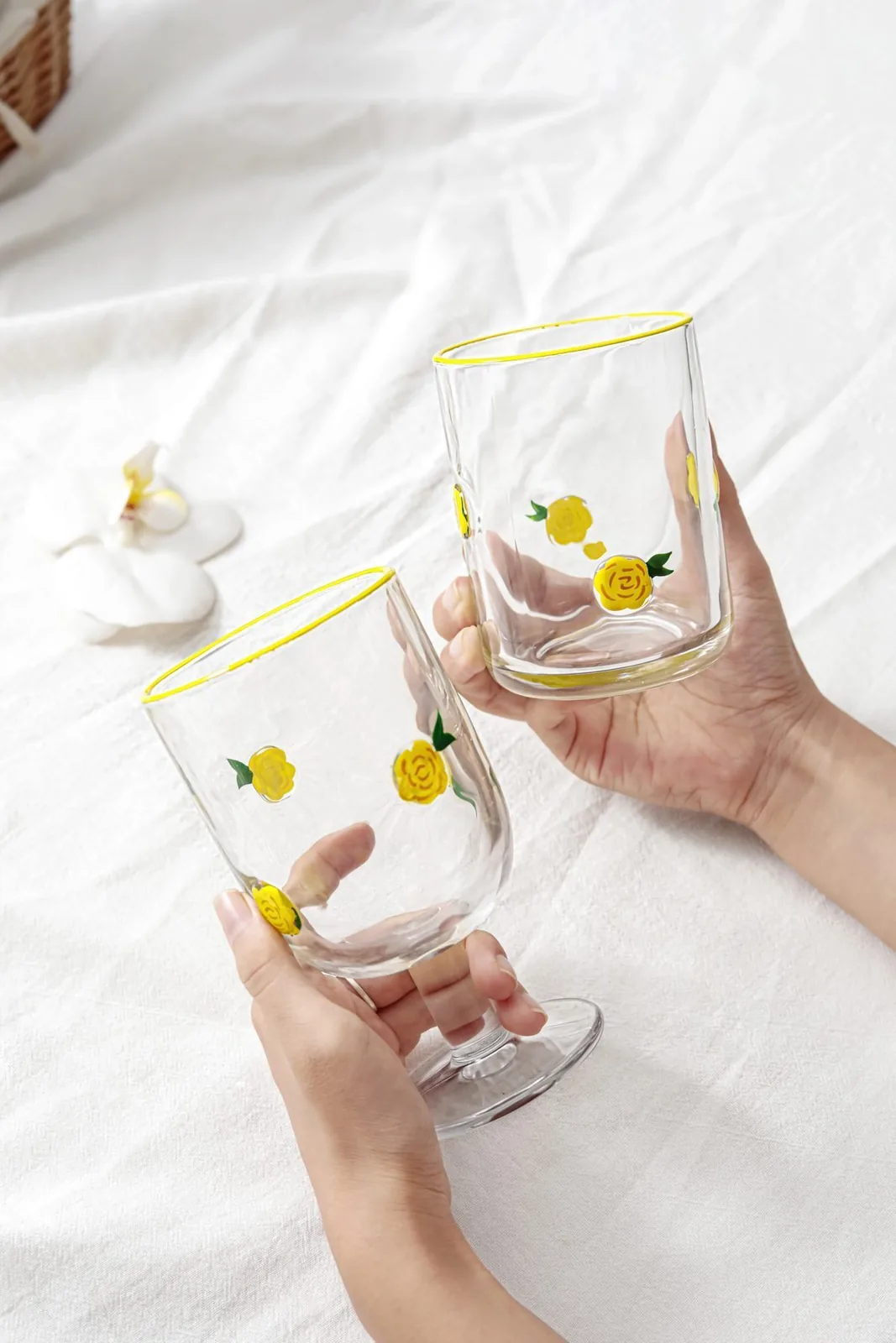 Hand-Painted Fruit Glassware — Hand-Painted Fruit Glassware