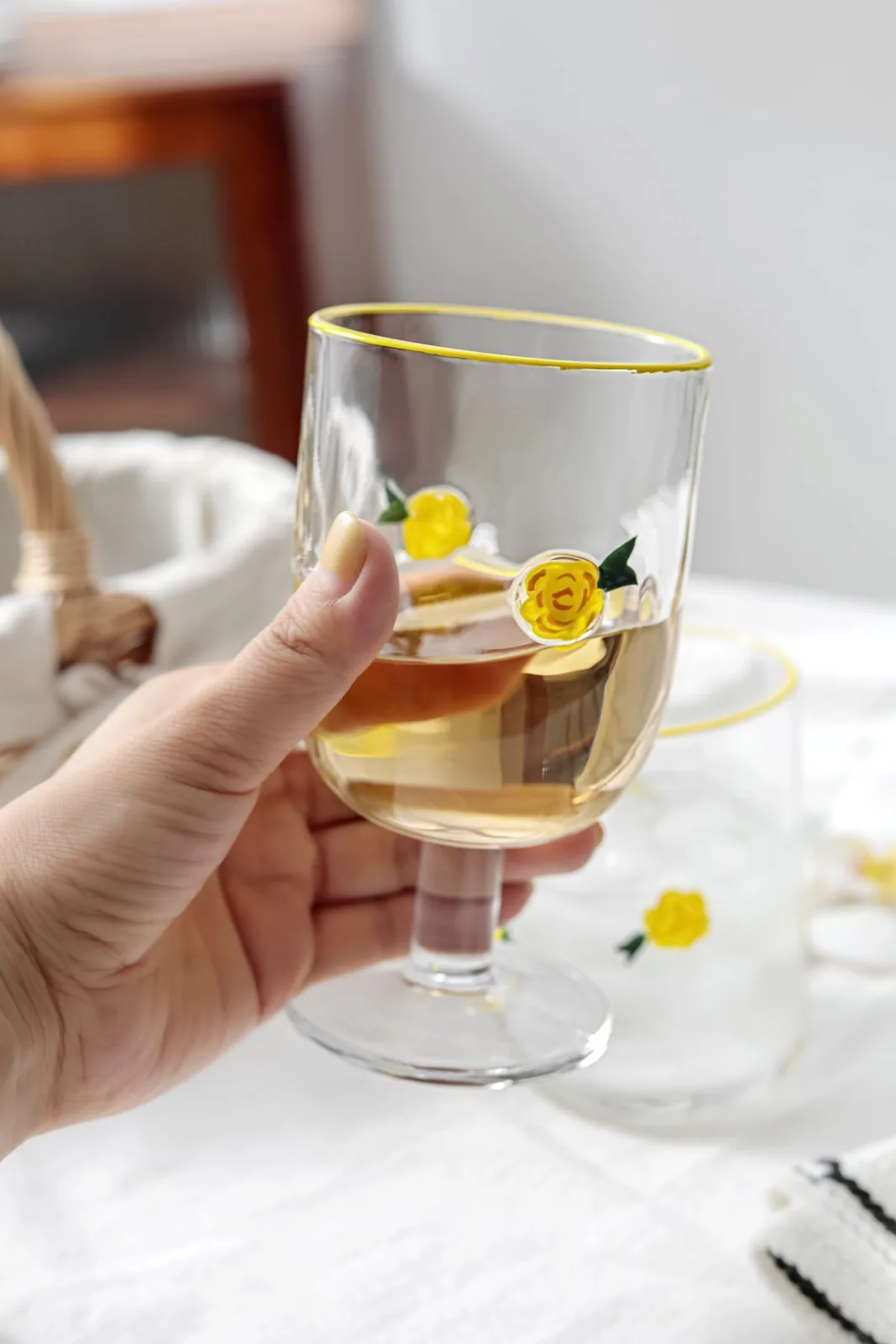 Hand-Painted Fruit Glassware — Hand-Painted Fruit Glassware