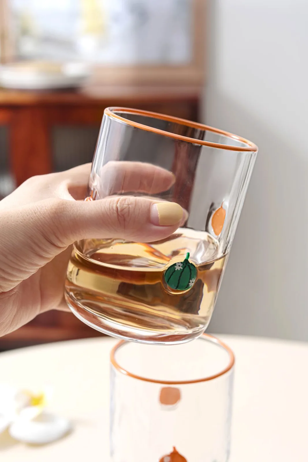 Hand-Painted Fruit Glassware — Hand-Painted Fruit Glassware