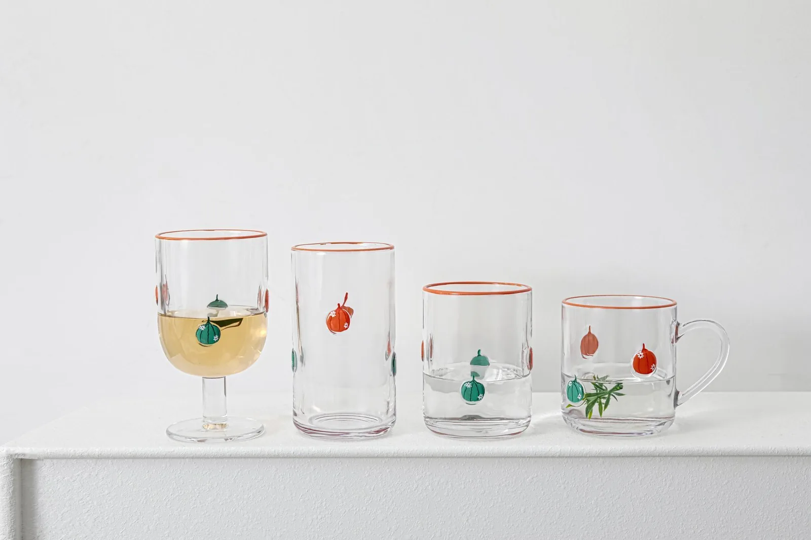 Hand-Painted Fruit Glassware — Hand-Painted Fruit Glassware