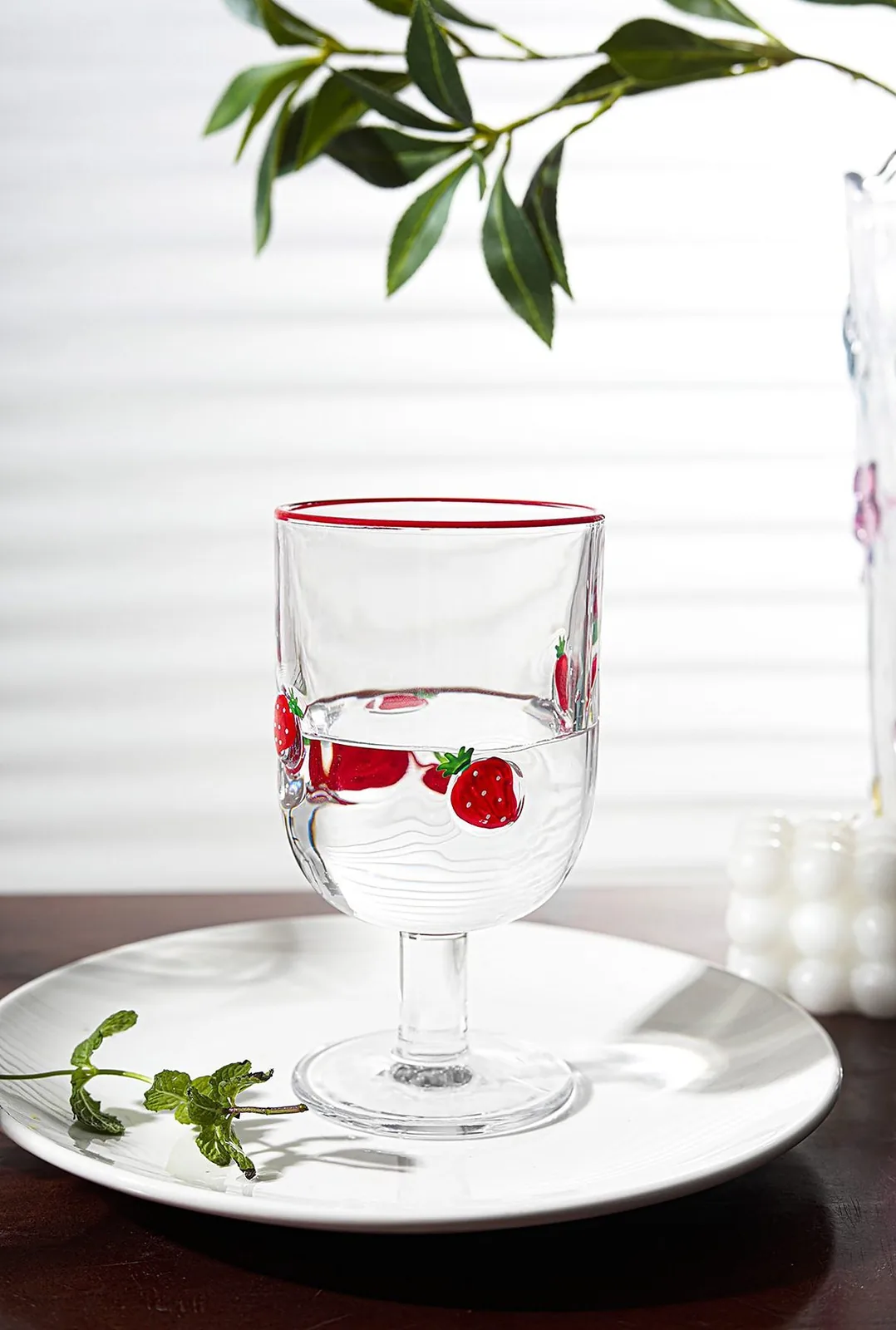 Hand-Painted Fruit Glassware — Hand-Painted Fruit Glassware