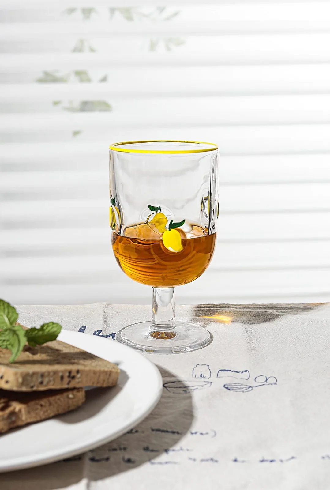 Hand-Painted Fruit Glassware — Hand-Painted Fruit Glassware