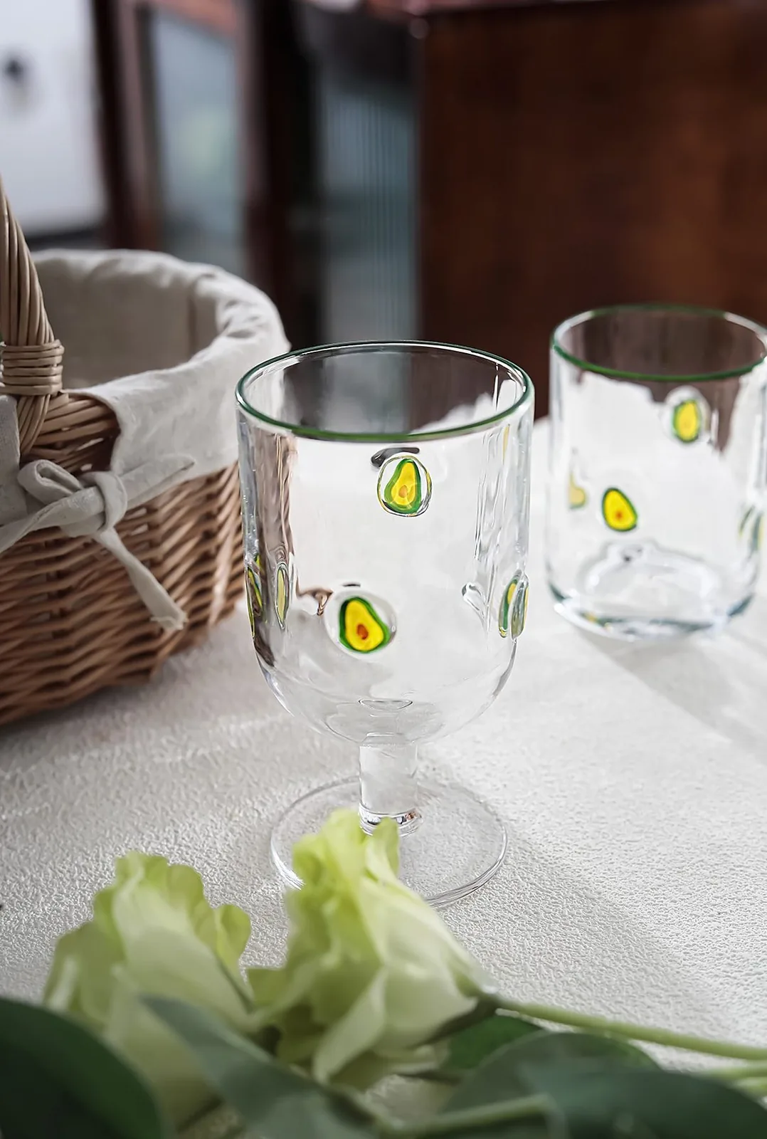 Hand-Painted Fruit Glassware — Hand-Painted Fruit Glassware