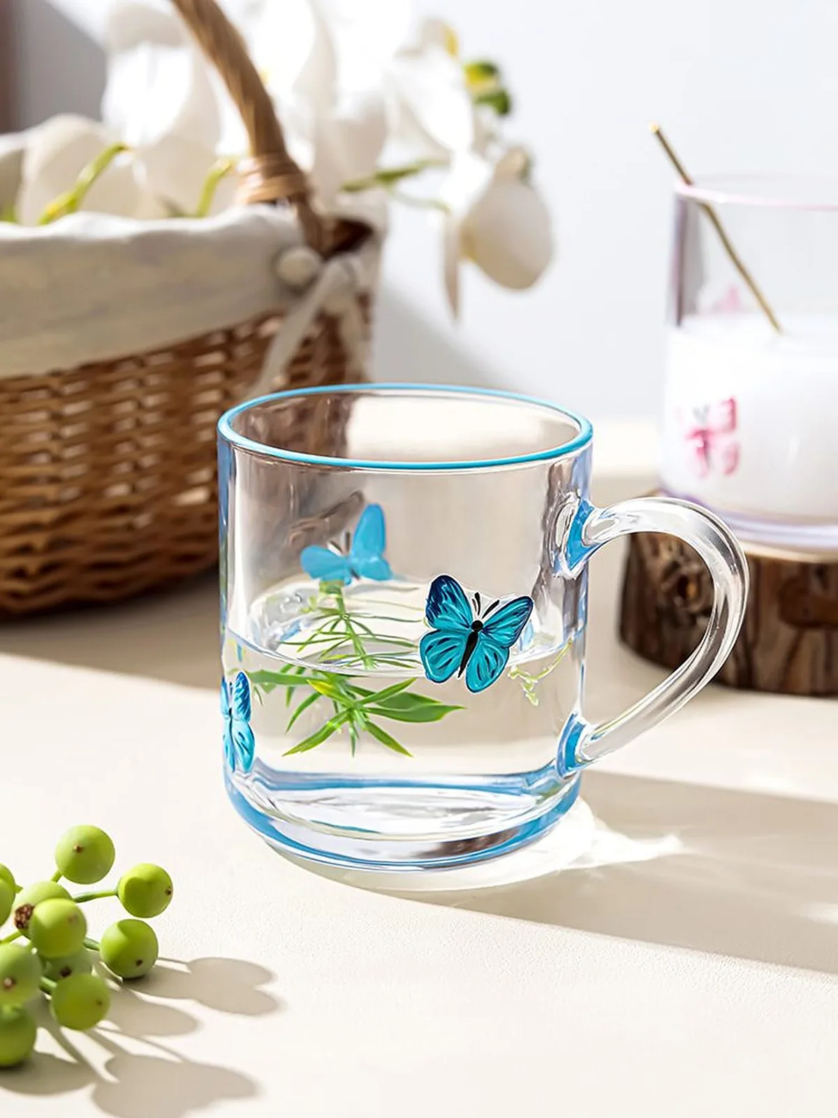 Hand-Painted Fruit Glassware — Hand-Painted Fruit Glassware