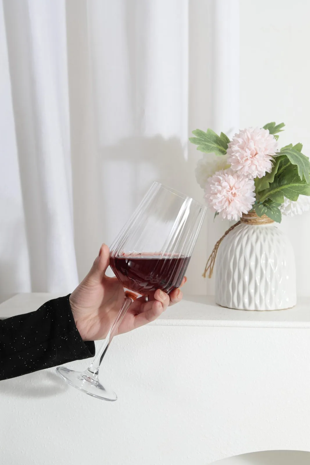 Hand-Blown Stemware Collection — Ribbed & Optic Stemware