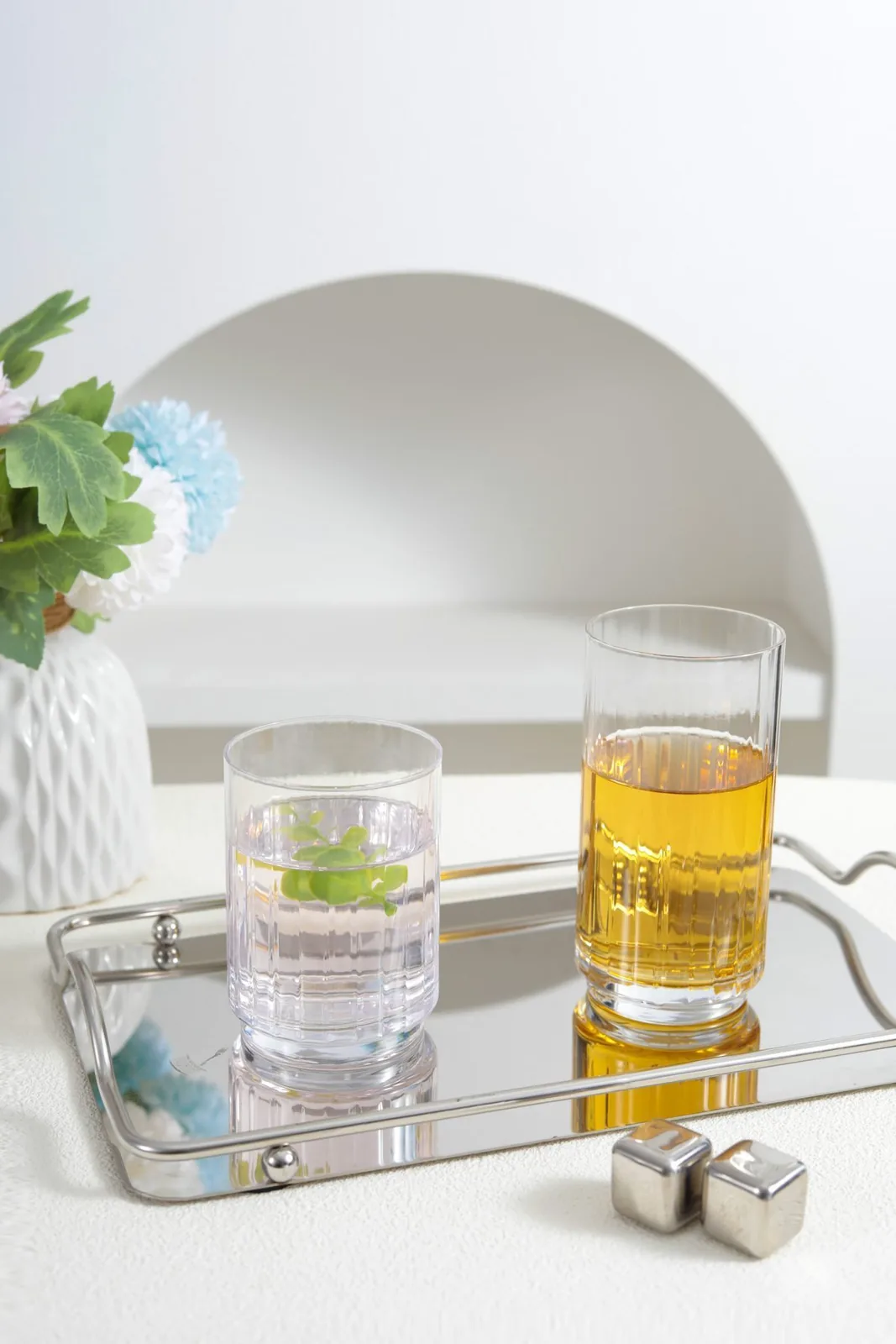 Hand-Blown Stemware Collection — Ribbed & Optic Stemware