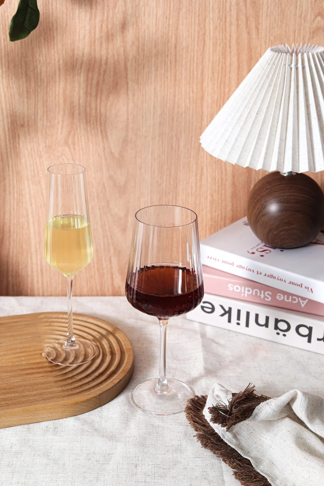 Hand-Blown Stemware Collection — Ribbed & Optic Stemware