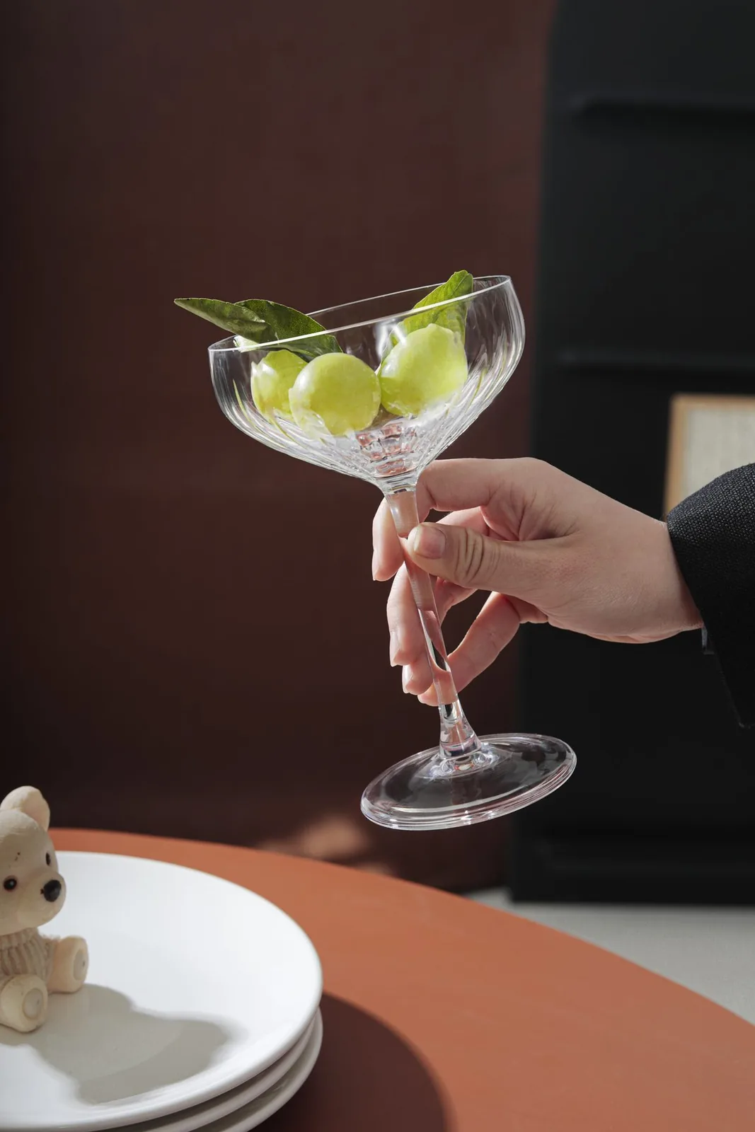 Hand-Blown Stemware Collection — Pumpkin Goblets Collection