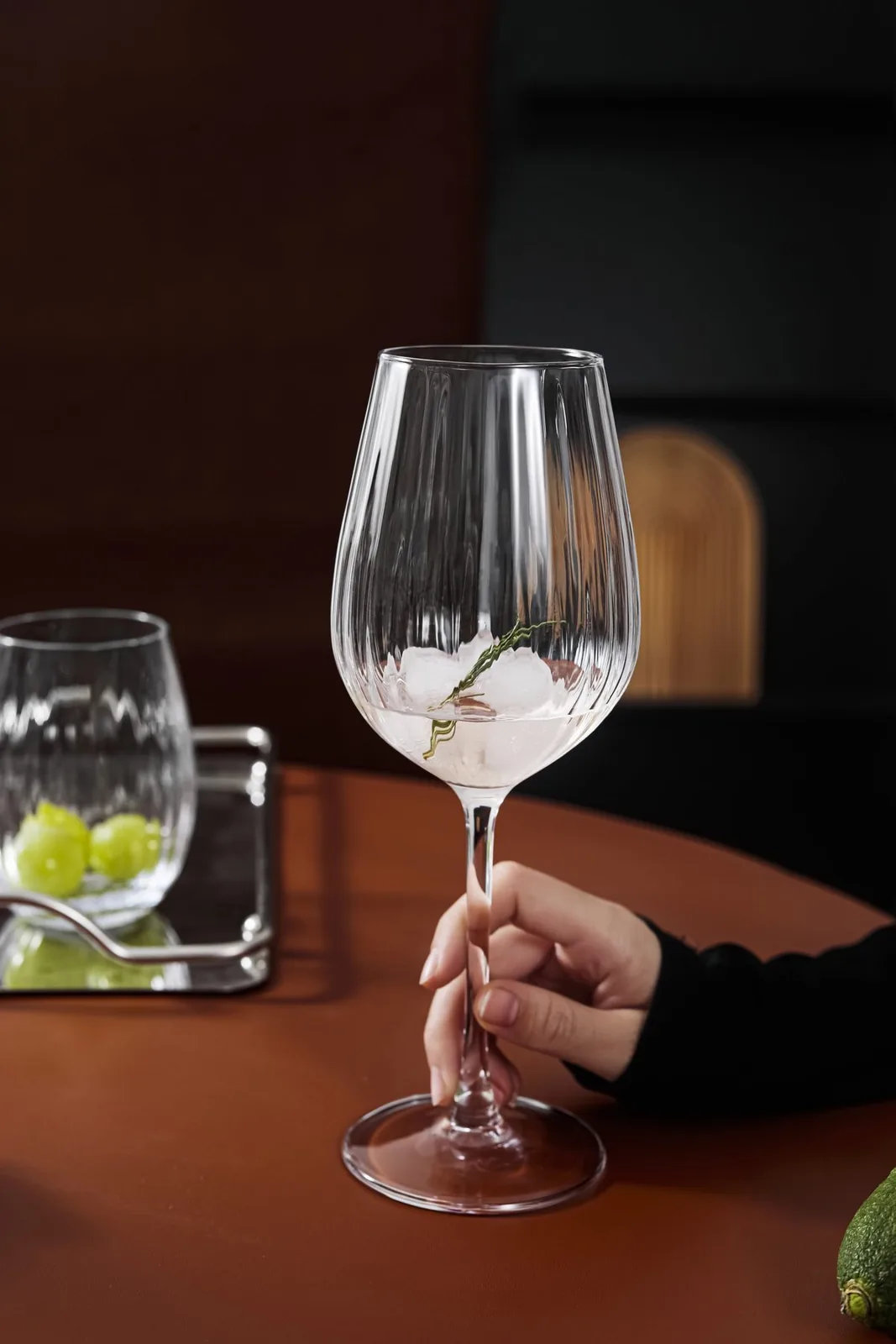 Hand-Blown Stemware Collection — Pumpkin Goblets Collection