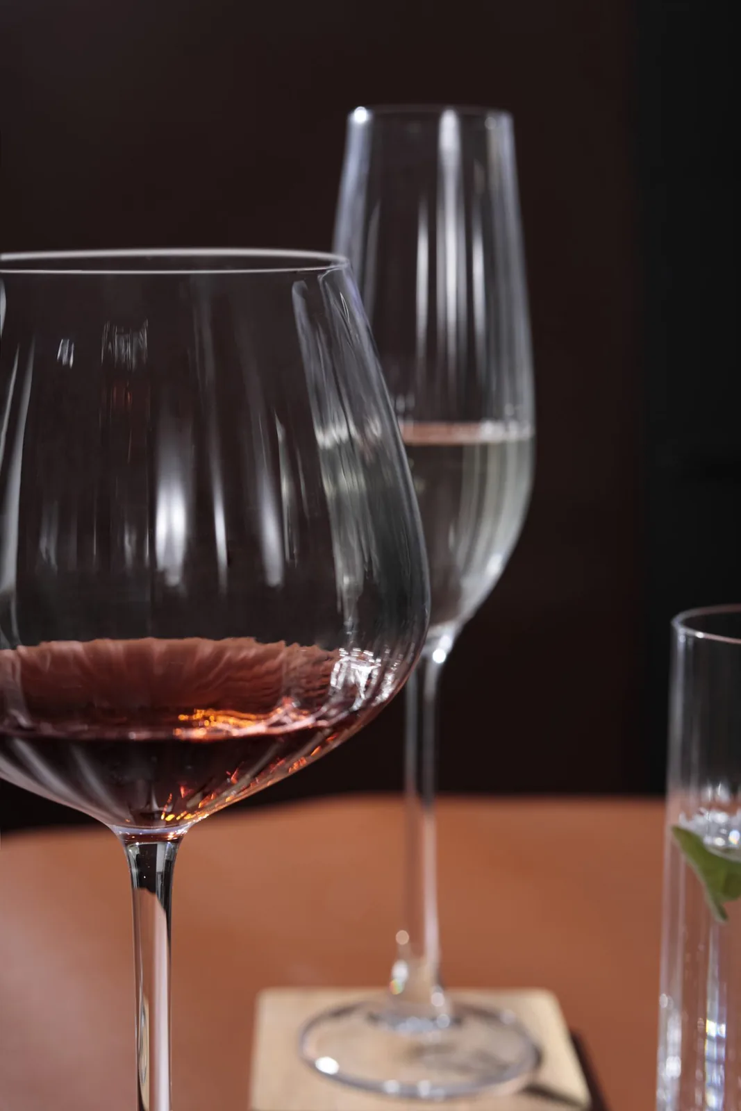 Hand-Blown Stemware Collection — Pumpkin Goblets Collection